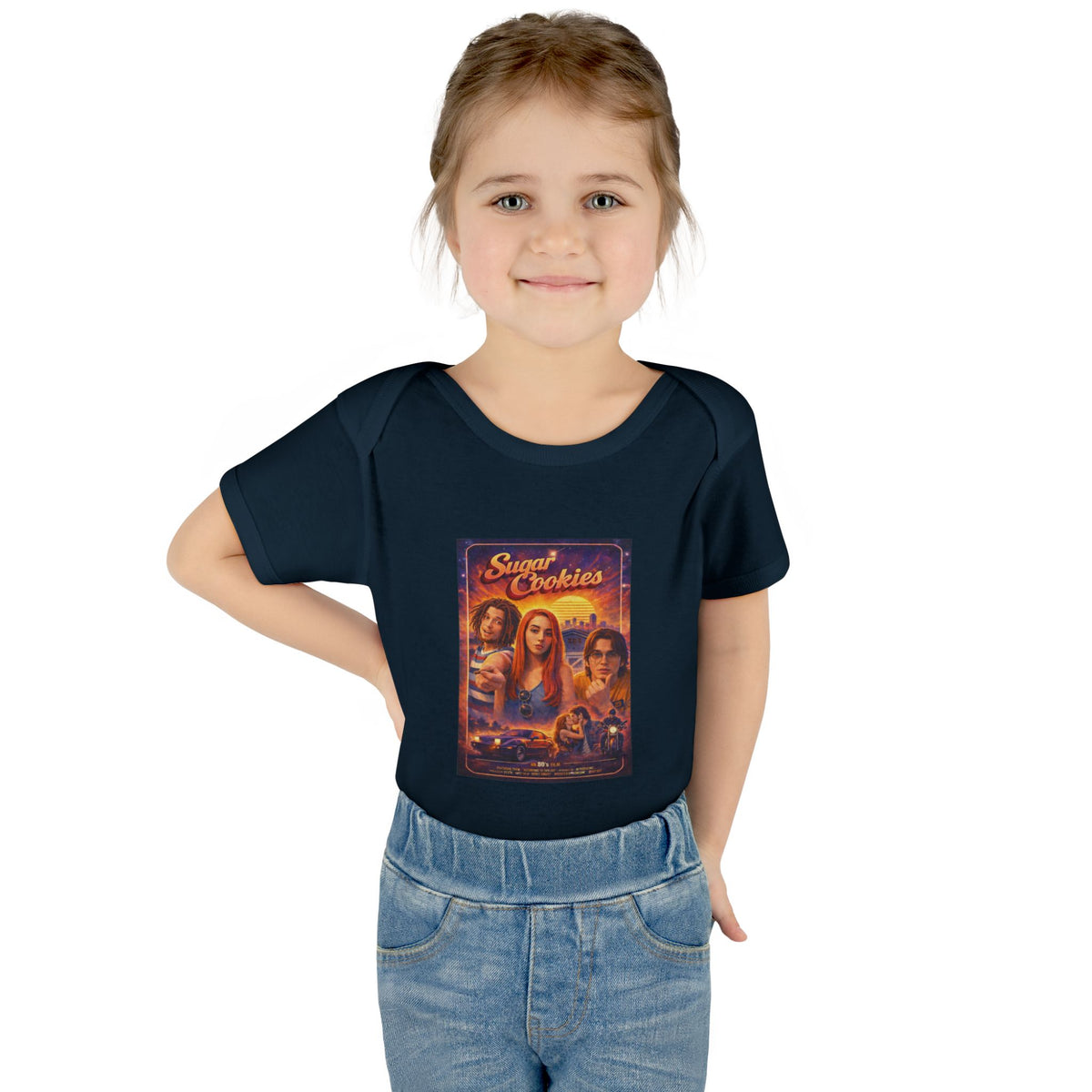 Infant Bodysuit — 'Sugar Cookies' Retro Movie Poster Baby Onesie