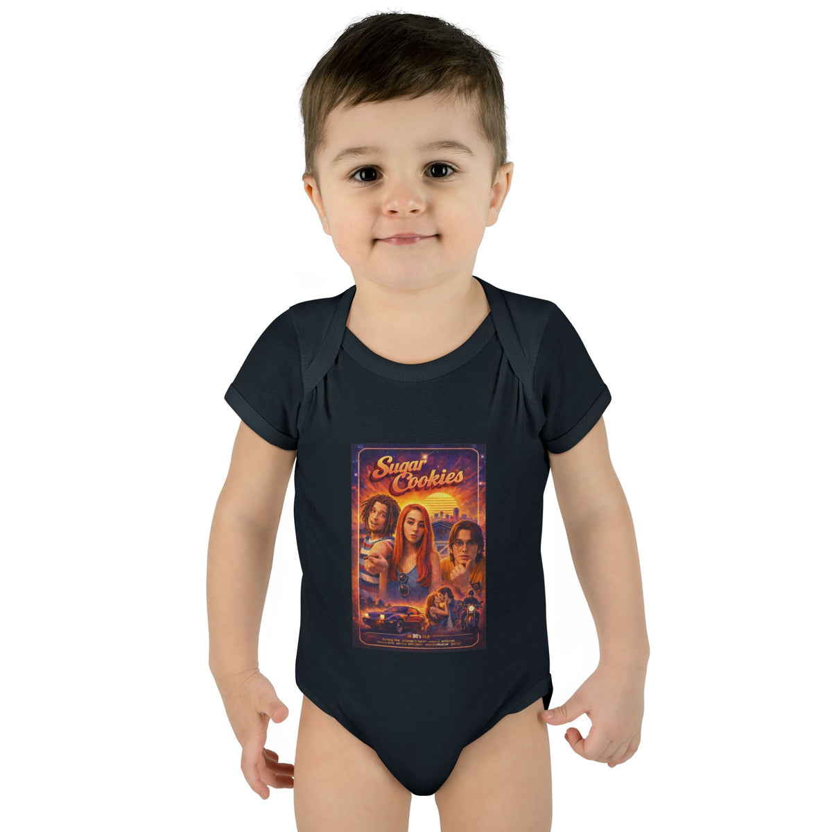 Infant Bodysuit — 'Sugar Cookies' Retro Movie Poster Baby Onesie