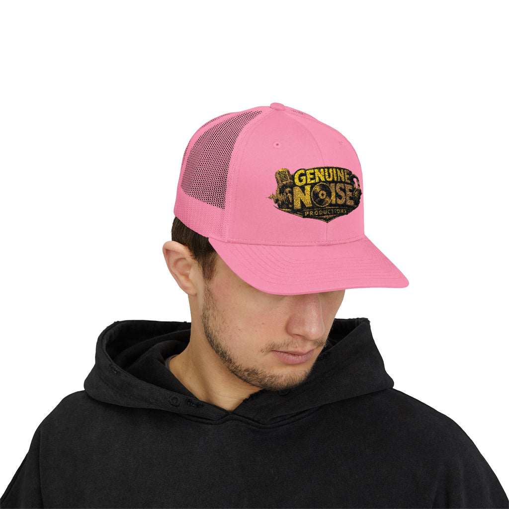 Trucker Cap - "Genuine Noise Productions" Retro Logo Mesh Snapback