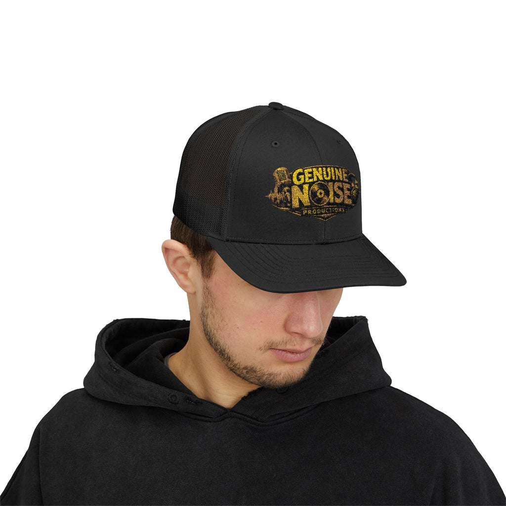 Trucker Cap - "Genuine Noise Productions" Retro Logo Mesh Snapback