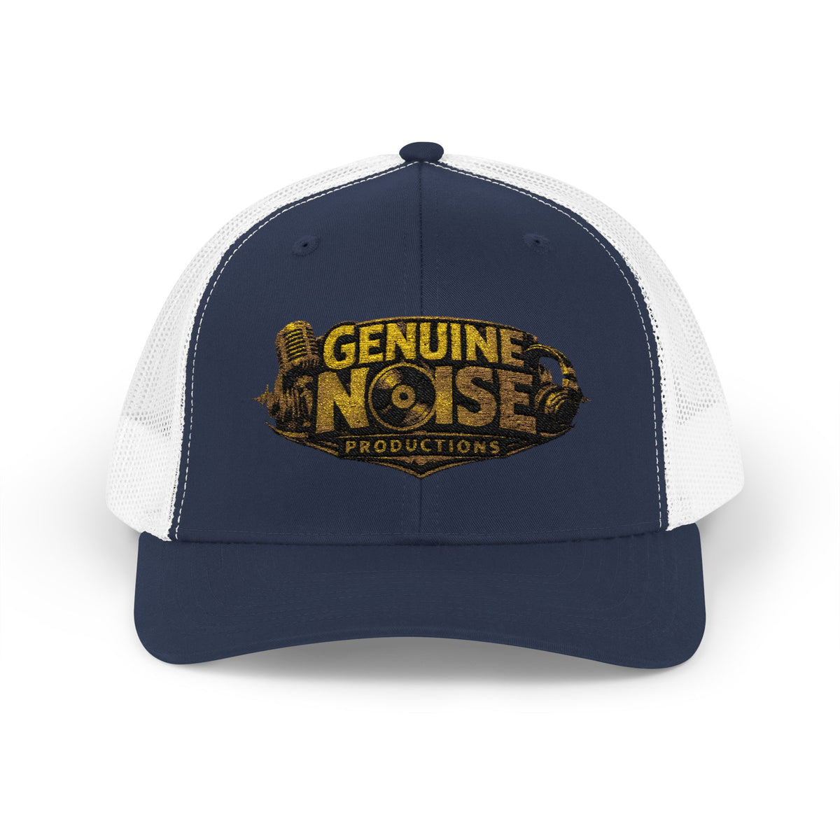 Trucker Cap - "Genuine Noise Productions" Retro Logo Mesh Snapback