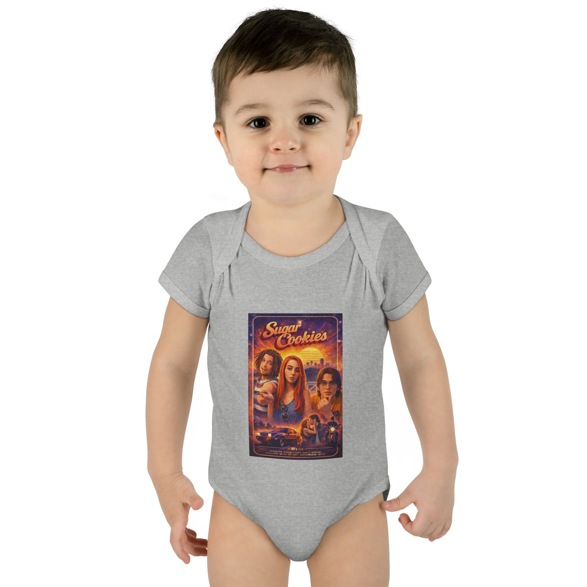 Infant Bodysuit — 'Sugar Cookies' Retro Movie Poster Baby Onesie