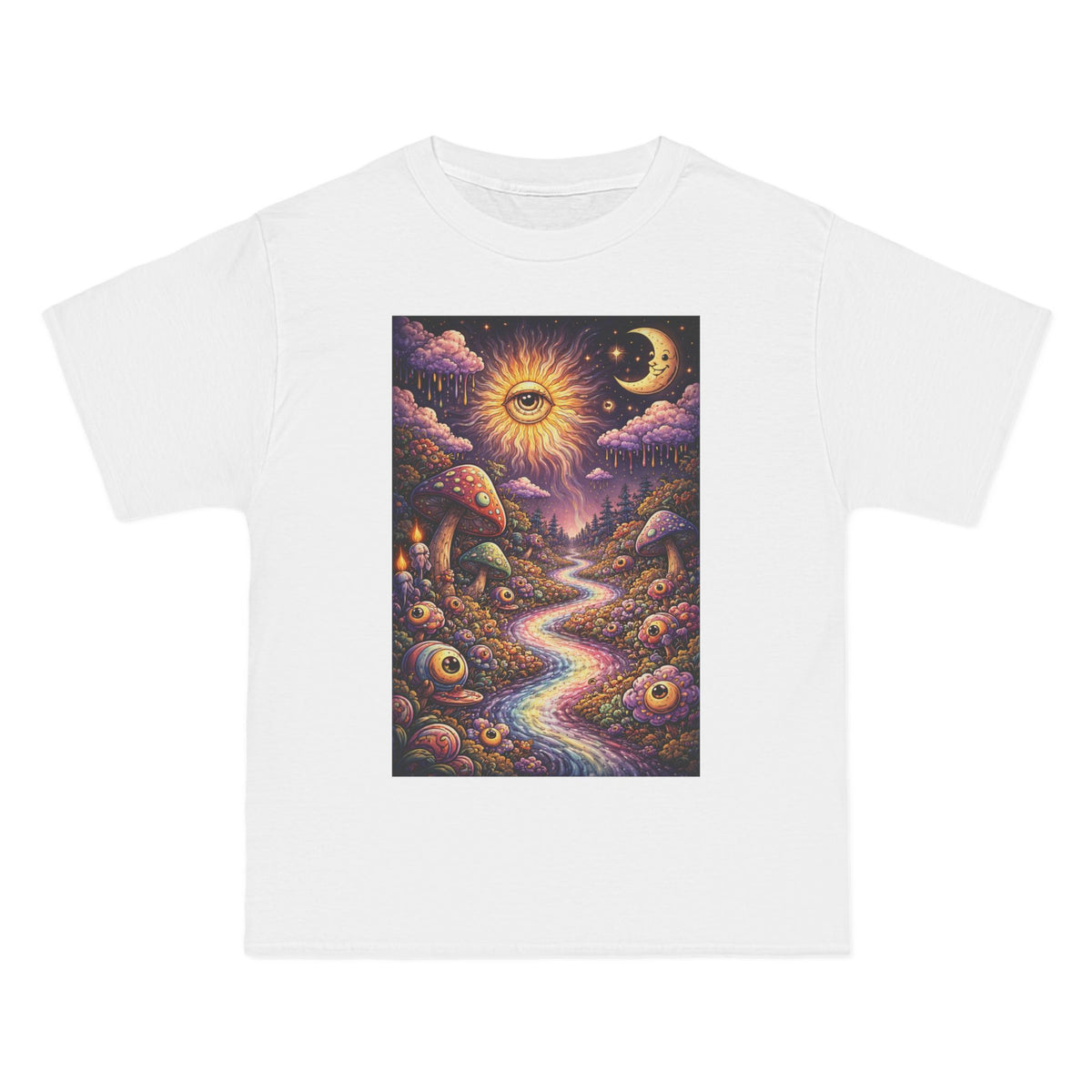 5x Psychedelic Sun & Moon T- shirt