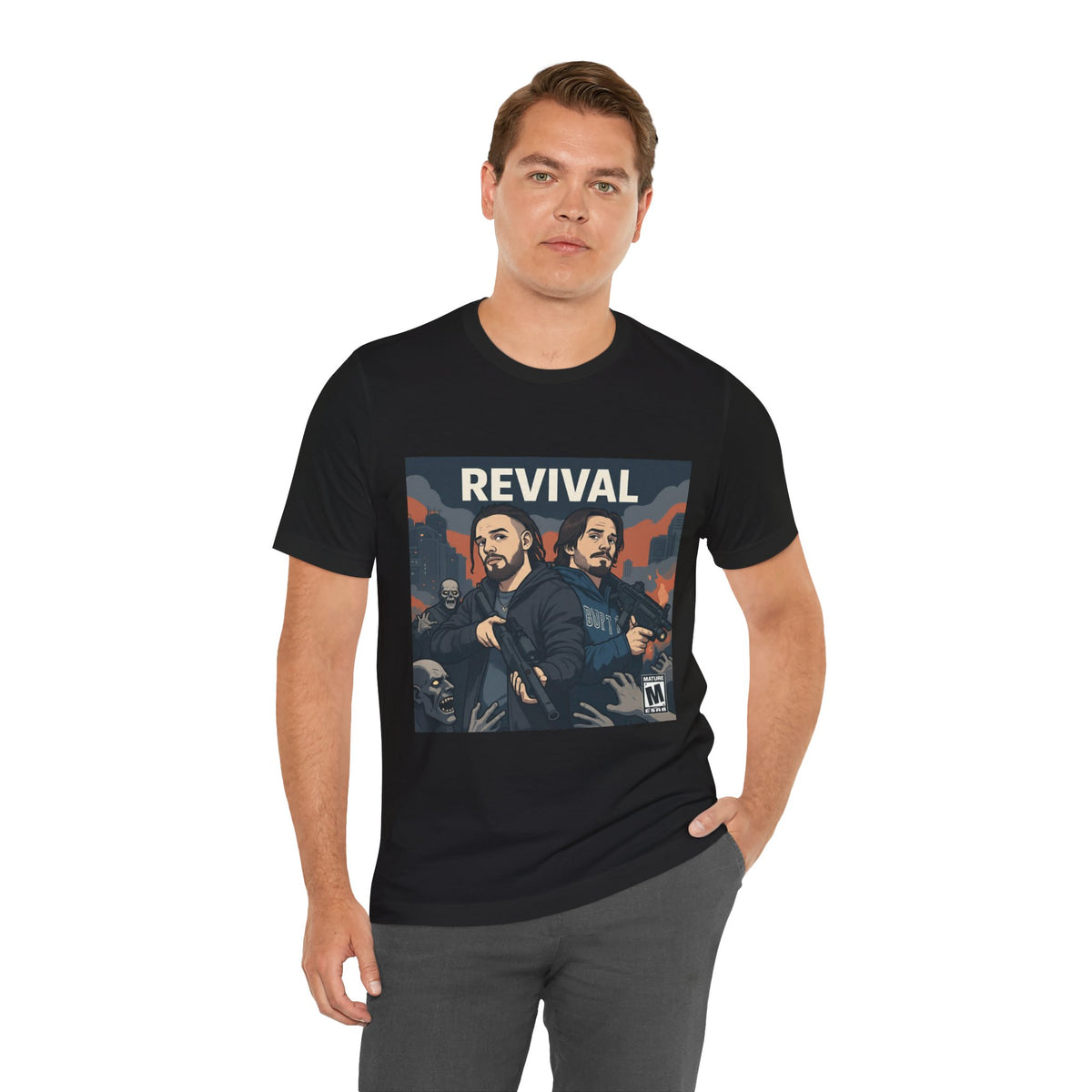 Revival- Ft El Brosco The Don & NoisyBoii Retro Movie Poster - T-Shirt