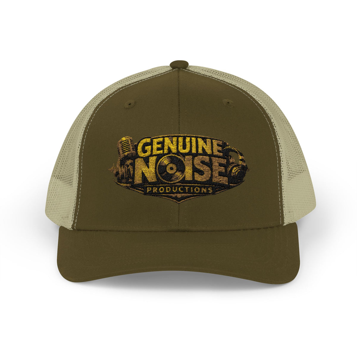 Trucker Cap - "Genuine Noise Productions" Retro Logo Mesh Snapback