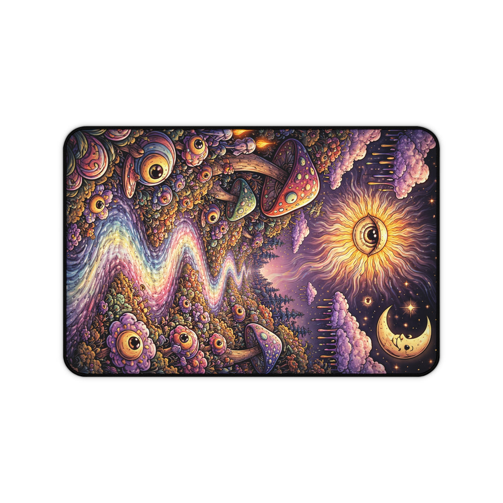 Psychedelic Sun & Moon Gaming Mouse Pad