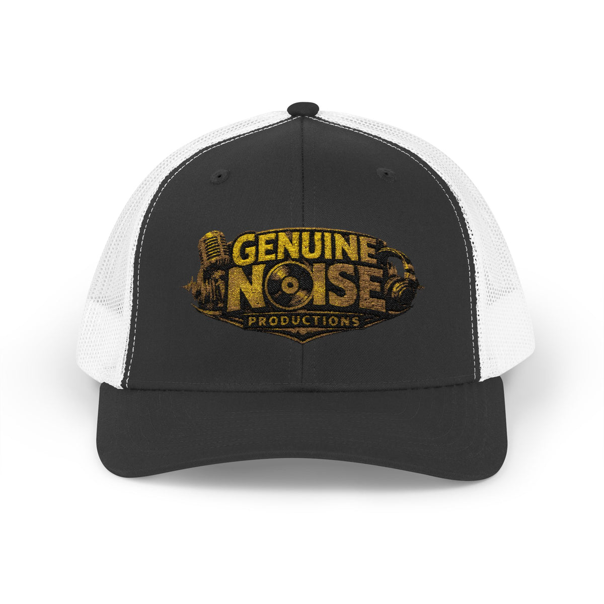 Trucker Cap - "Genuine Noise Productions" Retro Logo Mesh Snapback