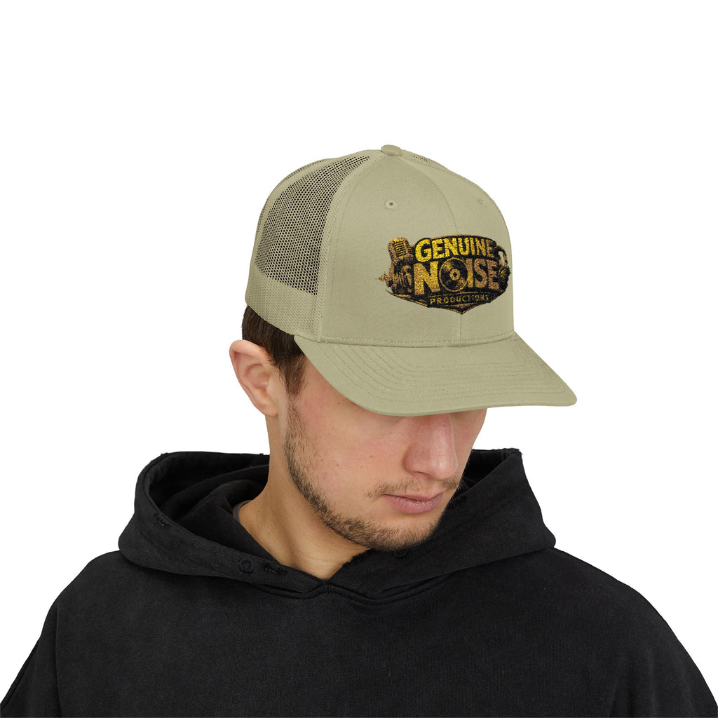 Trucker Cap - "Genuine Noise Productions" Retro Logo Mesh Snapback