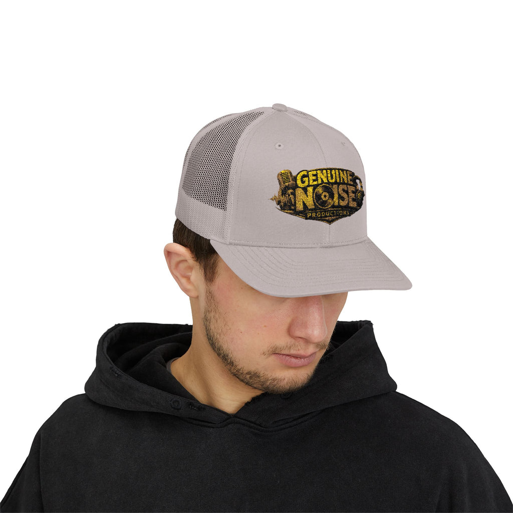 Trucker Cap - "Genuine Noise Productions" Retro Logo Mesh Snapback
