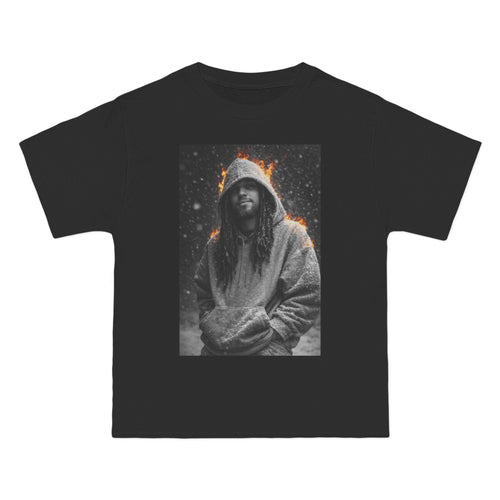 5x Hooded Figure Graphic T-Shirt — Moody Dark Portrait Tee
