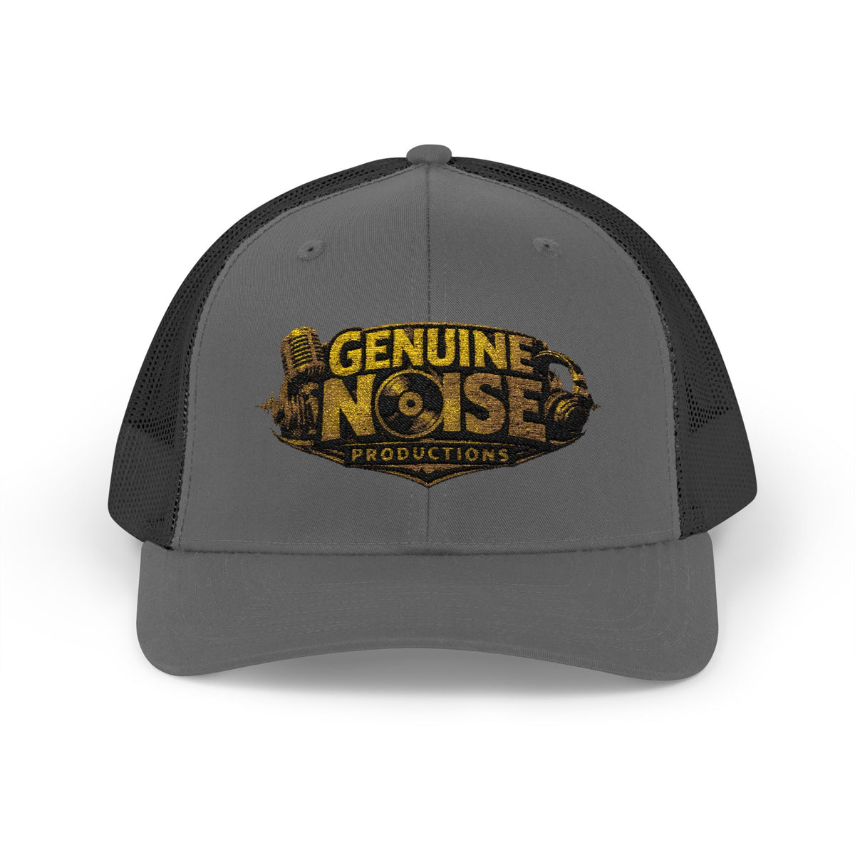 Trucker Cap - "Genuine Noise Productions" Retro Logo Mesh Snapback