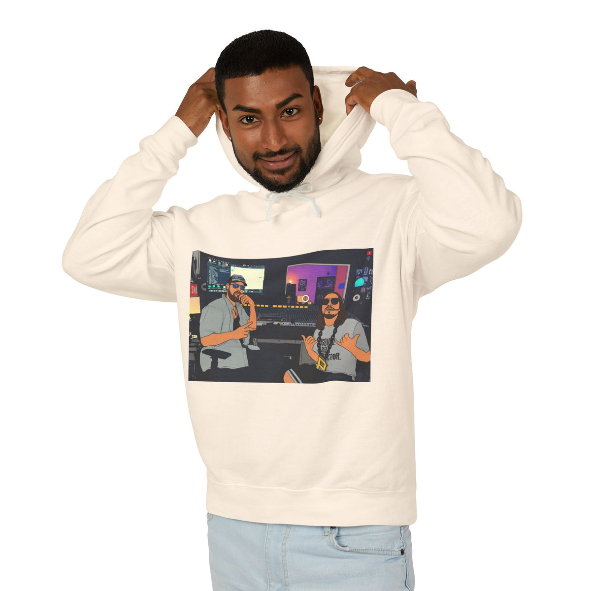 Studio - Ft El Brosco The Don & NoisyBoii Retro Movie Poster - Hoddie