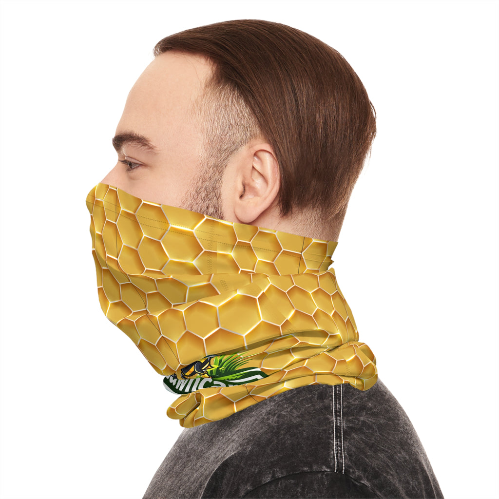 Bee's lawncare  Head Neck Gaiter — Green Insect Face Bandana