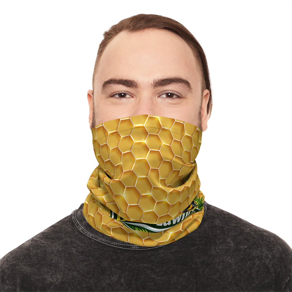 Bee's lawncare  Head Neck Gaiter — Green Insect Face Bandana