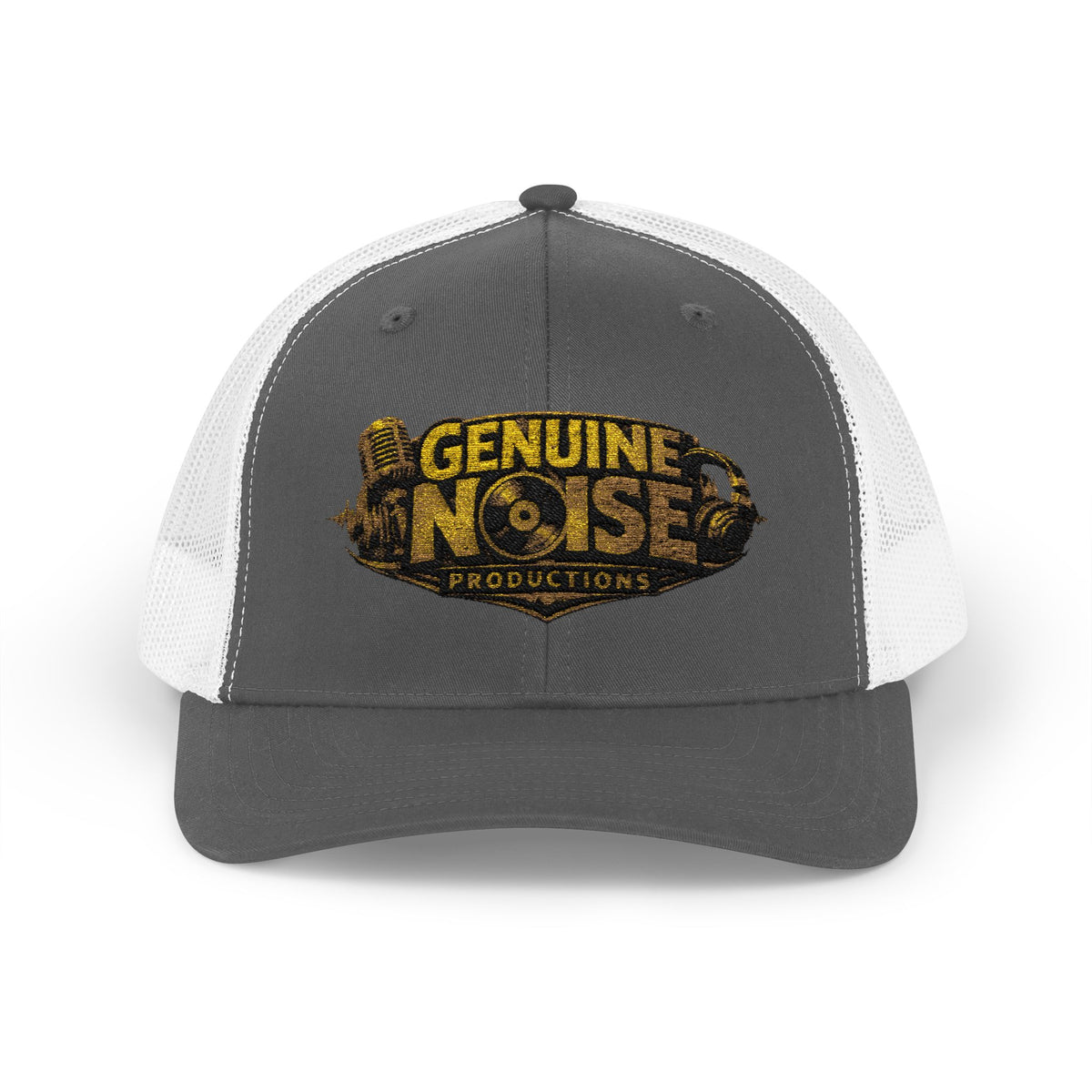 Trucker Cap - "Genuine Noise Productions" Retro Logo Mesh Snapback