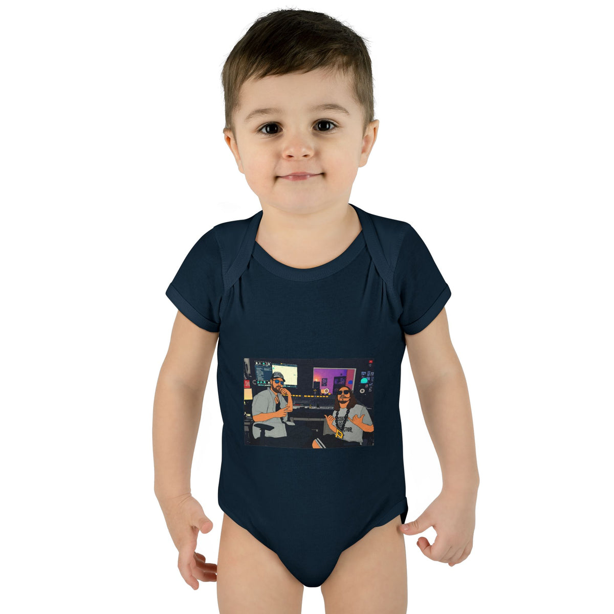 Music Studio Photo — Infant Rib One-Piece