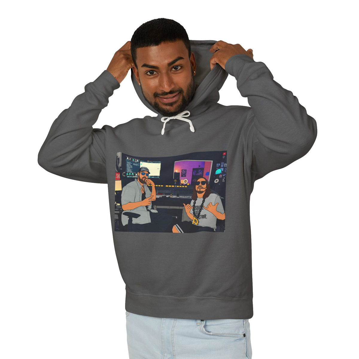 Studio - Ft El Brosco The Don & NoisyBoii Retro Movie Poster - Hoddie