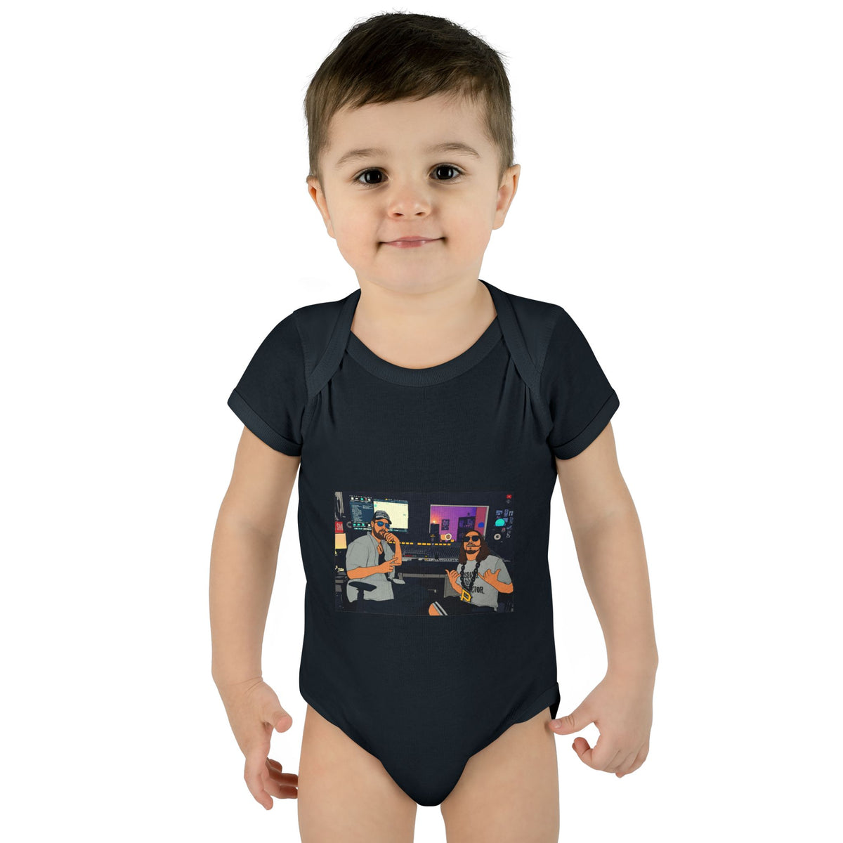Music Studio Photo — Infant Rib One-Piece