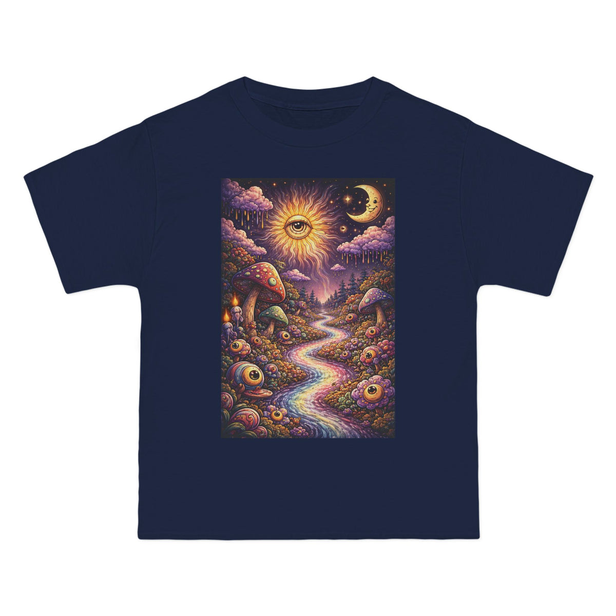 5x Psychedelic Sun & Moon T- shirt