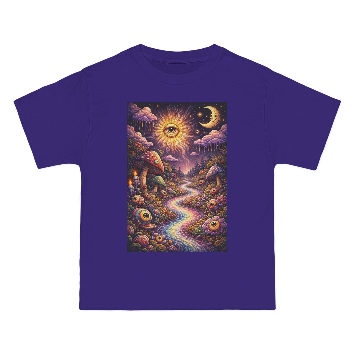 5x Psychedelic Sun & Moon T- shirt